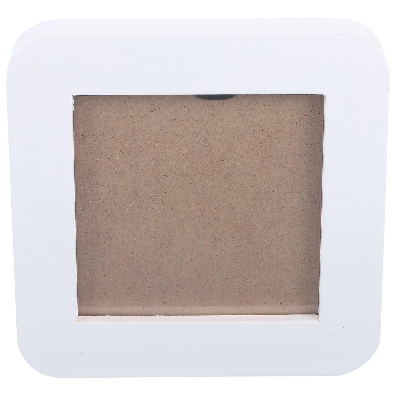 Mini Photo Frame for Decoration White Wood 5Pcs Identification Frames