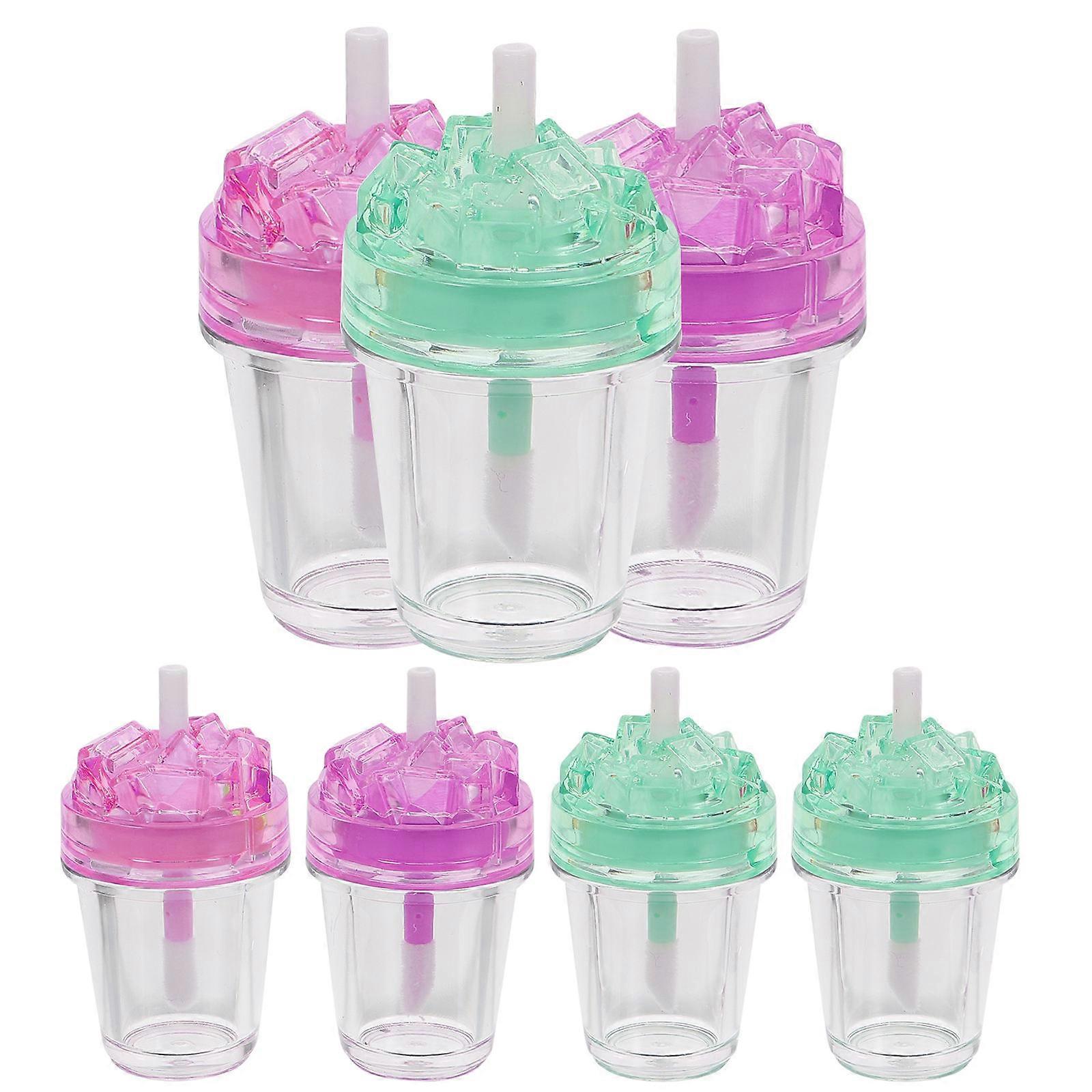 Lip Gloss Kit Plastic Refillable Lip Balm Containers with 14Pcs