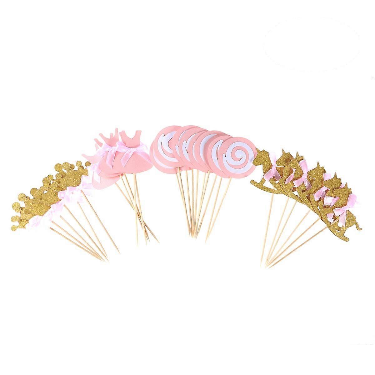 Cake Picks for Decoration 54Pcs Themed Cupcake Toppers Assorted