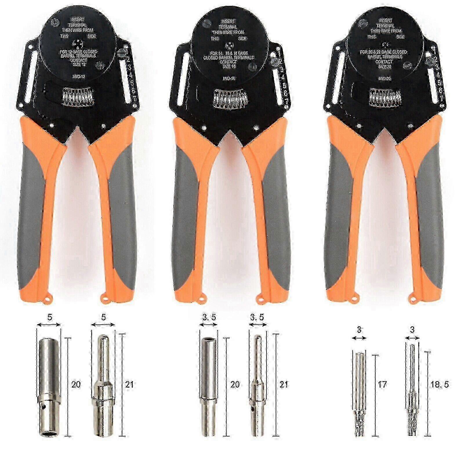 For Dt Dtm Dtp Terminal Connectors: Iwd - 12/16/20 Wire Crimping Pliers Crimper 2025