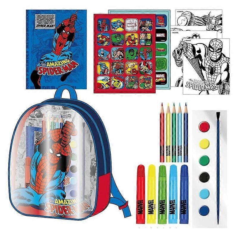 Marvel Avengers backpack with stationery set