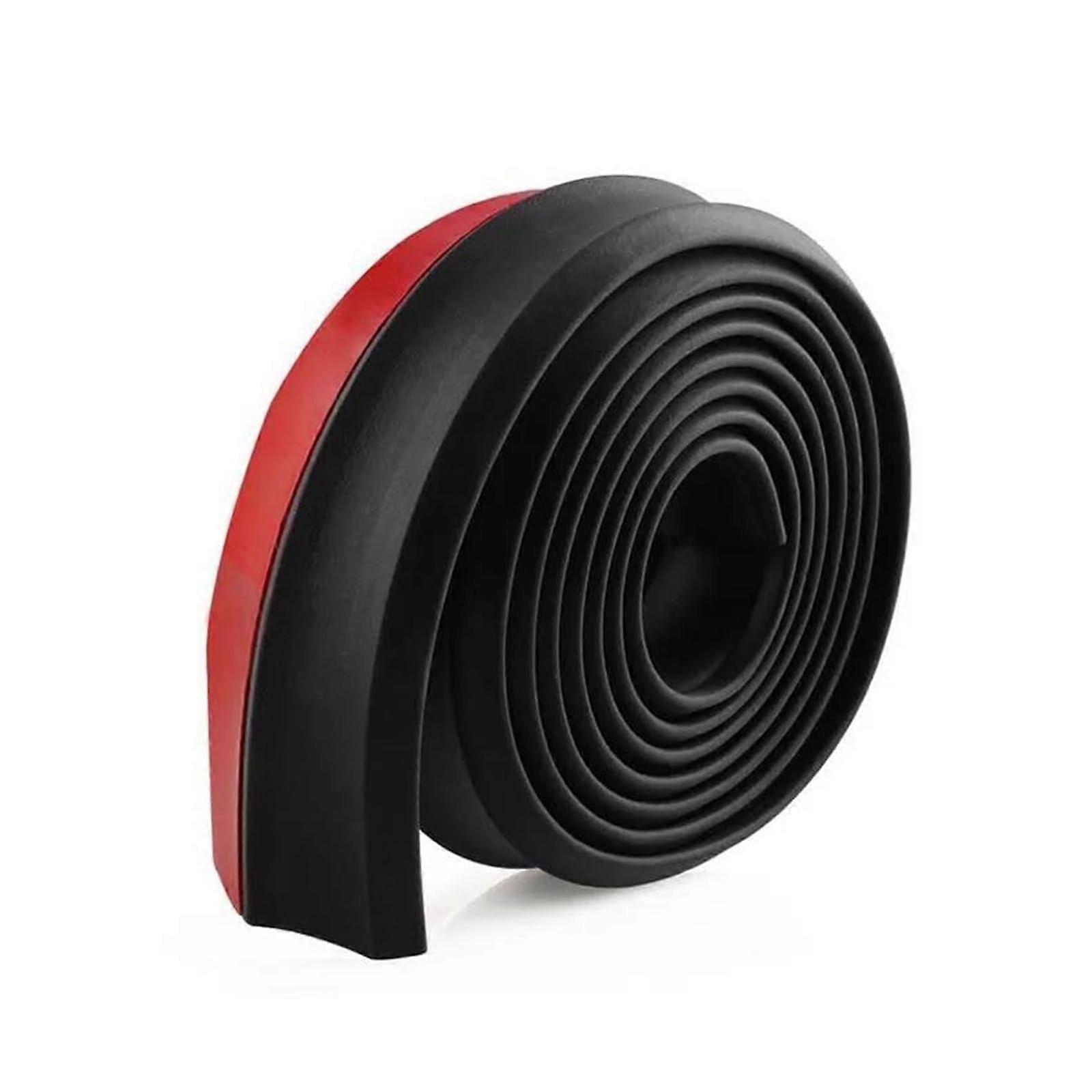 Diffuser Car Side Skirt Front Bumper Lip Splitter Spoiler Rubber Skirt Protector Body Trim 2.5M Length