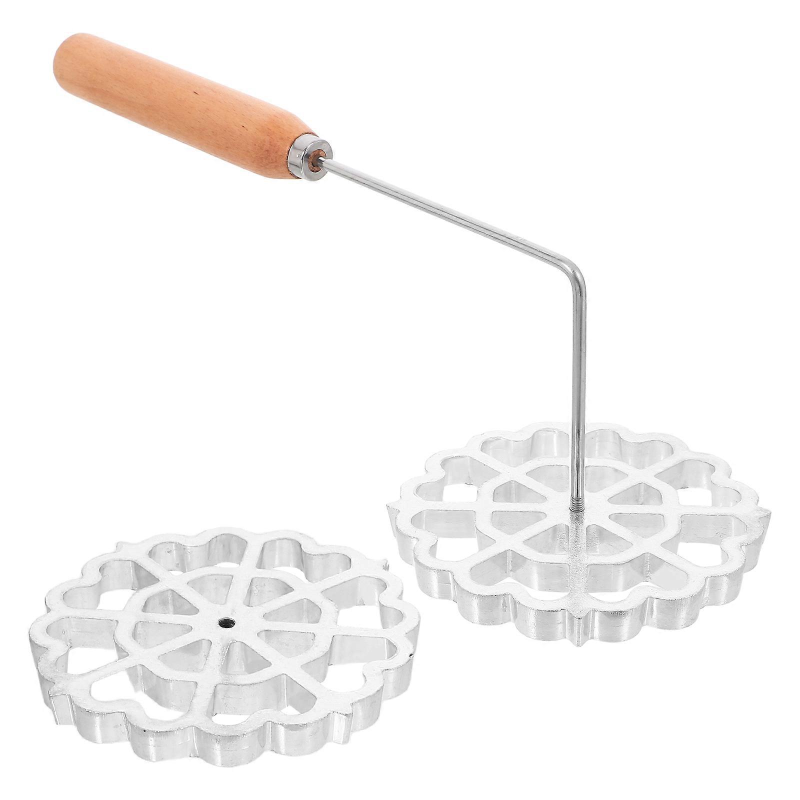 Pizzelle Maker Frying Mold For Baking Cooking Restaurant Use 1Set