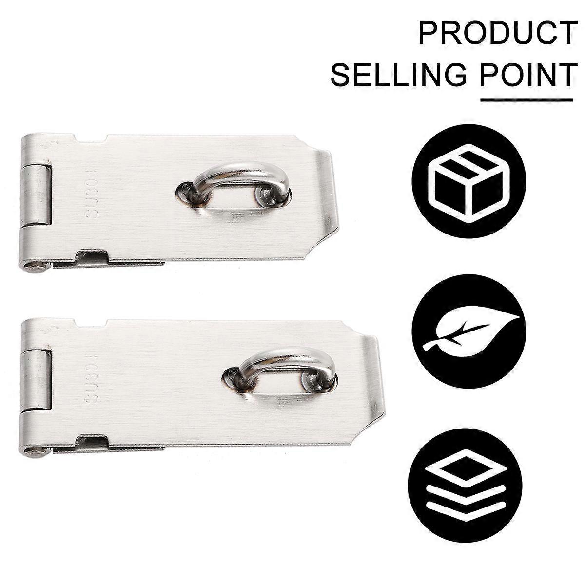 Durable Padlock Hasp For Office Security Purposes 6 Pcs 4 Inch Strong Door Latch Fitting Hardware