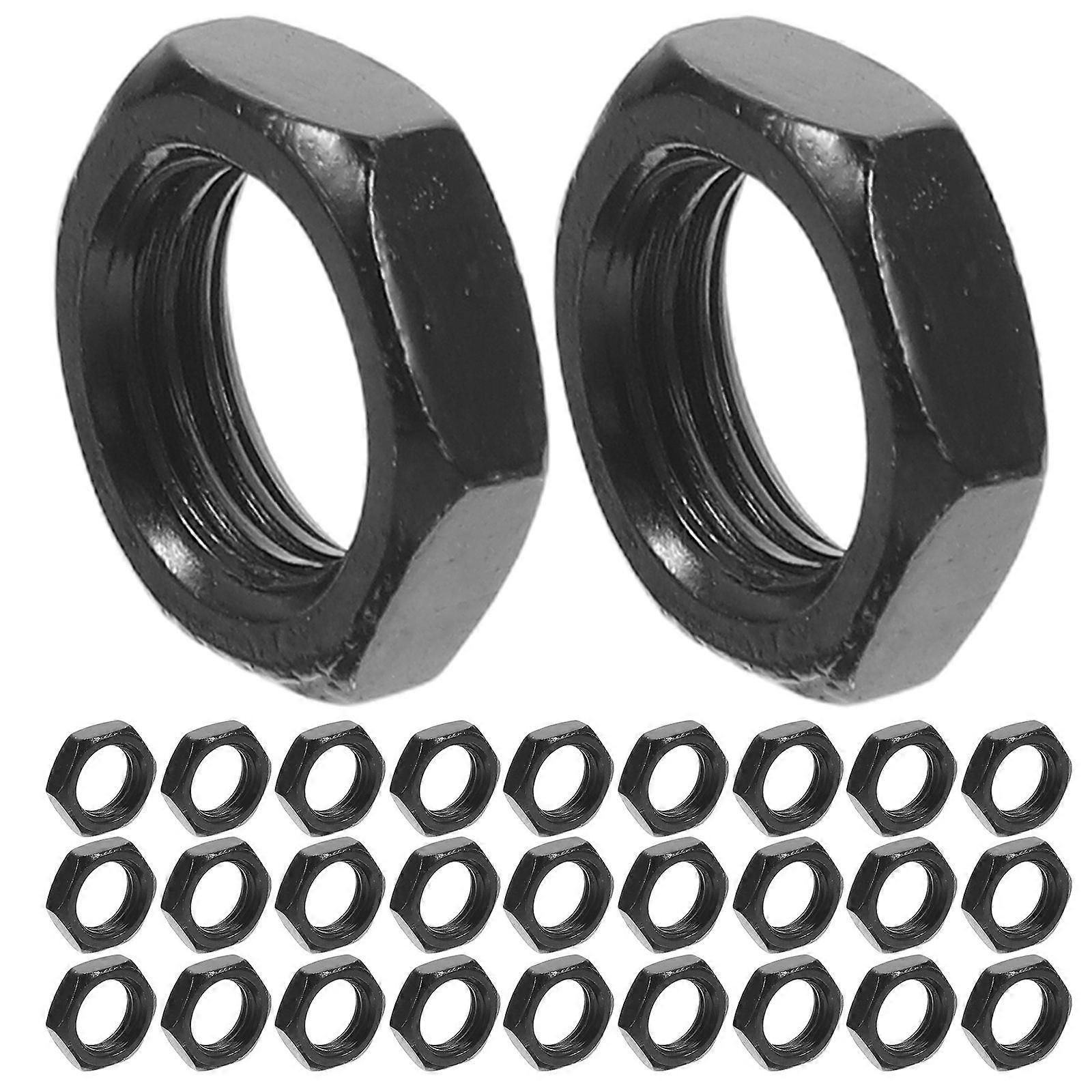 Secure Fastening 100 Pcs Iron Hexagonal Lock Nut Fasteners For Home Repair Lighting Applications
