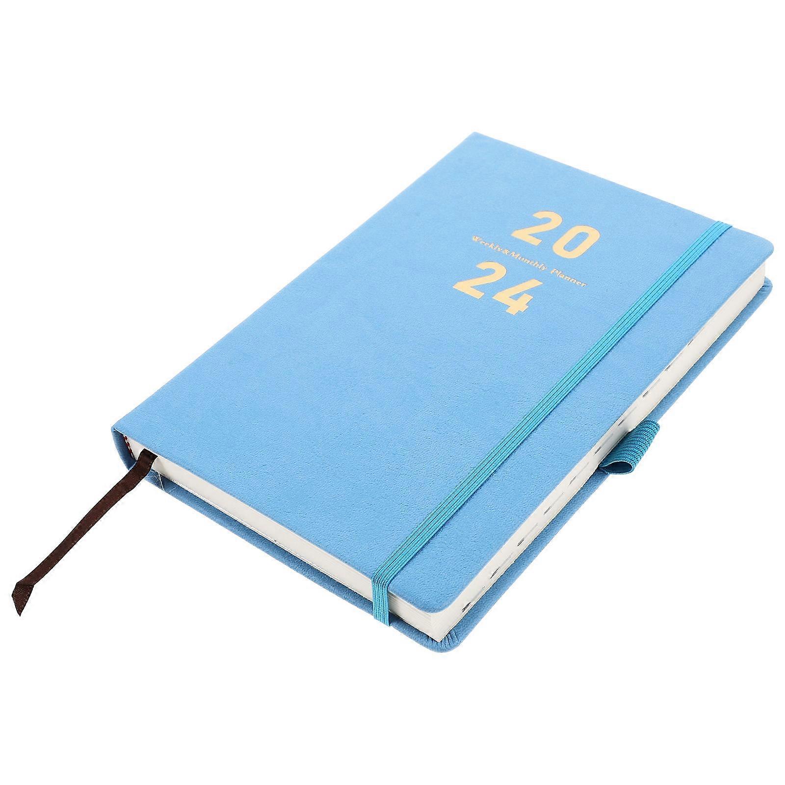 3Pcs Rectangular Daily Planning Notebook For Home Office Use Lightweight Portable Blue Notepad Ideal For Recording Journeys