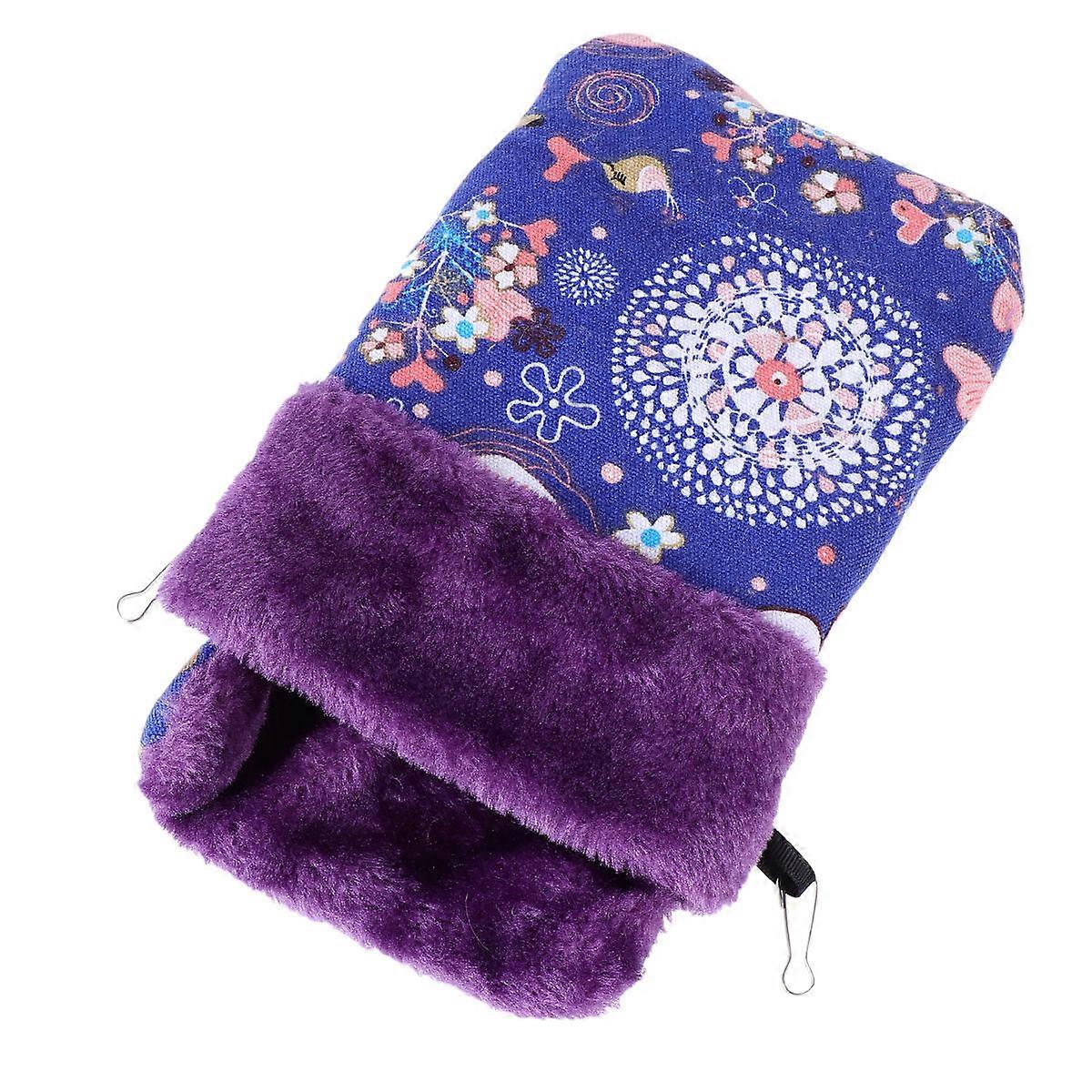 Blue Hamster Sleep Pouch for Pets 2Pcs Lovely Deer Pattern Hanging Bed