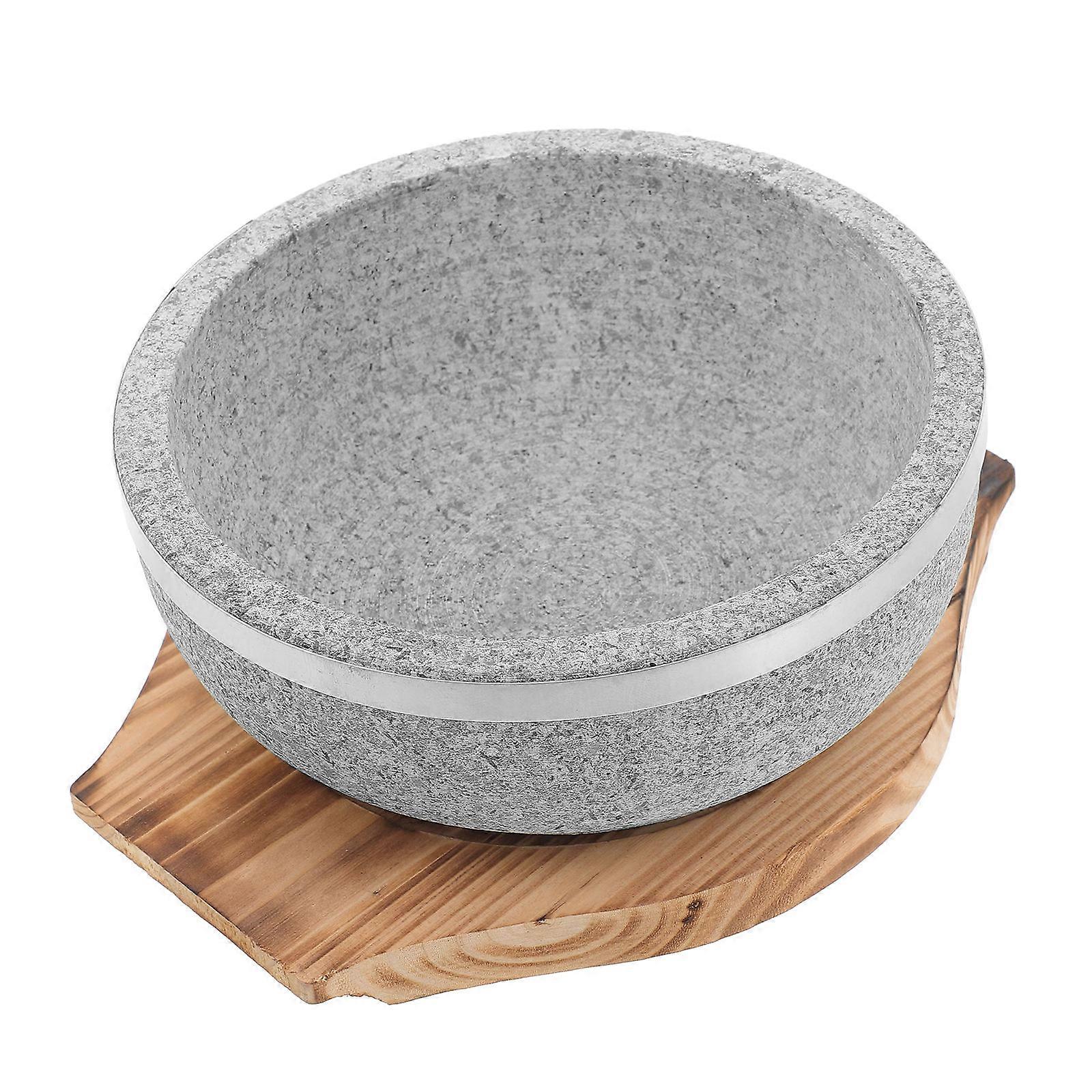 Stone Bowl For Dining And Cooking With Natural Material Technology 800ml Rectangular Shape 3 Sets