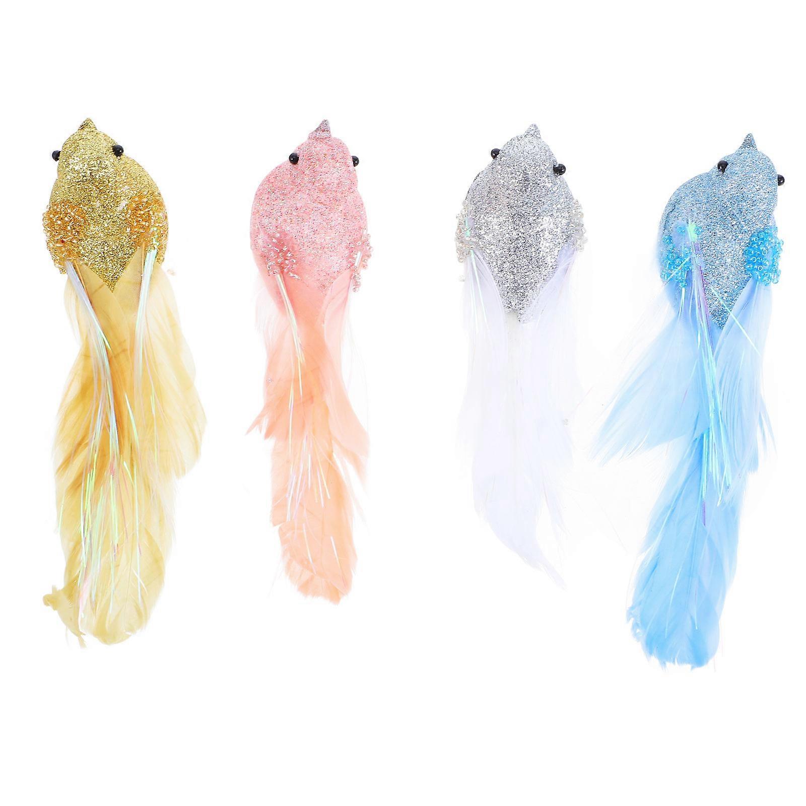 Realistic Foam Birds Artificial Bird Ornaments for Garden 16Pcs Set