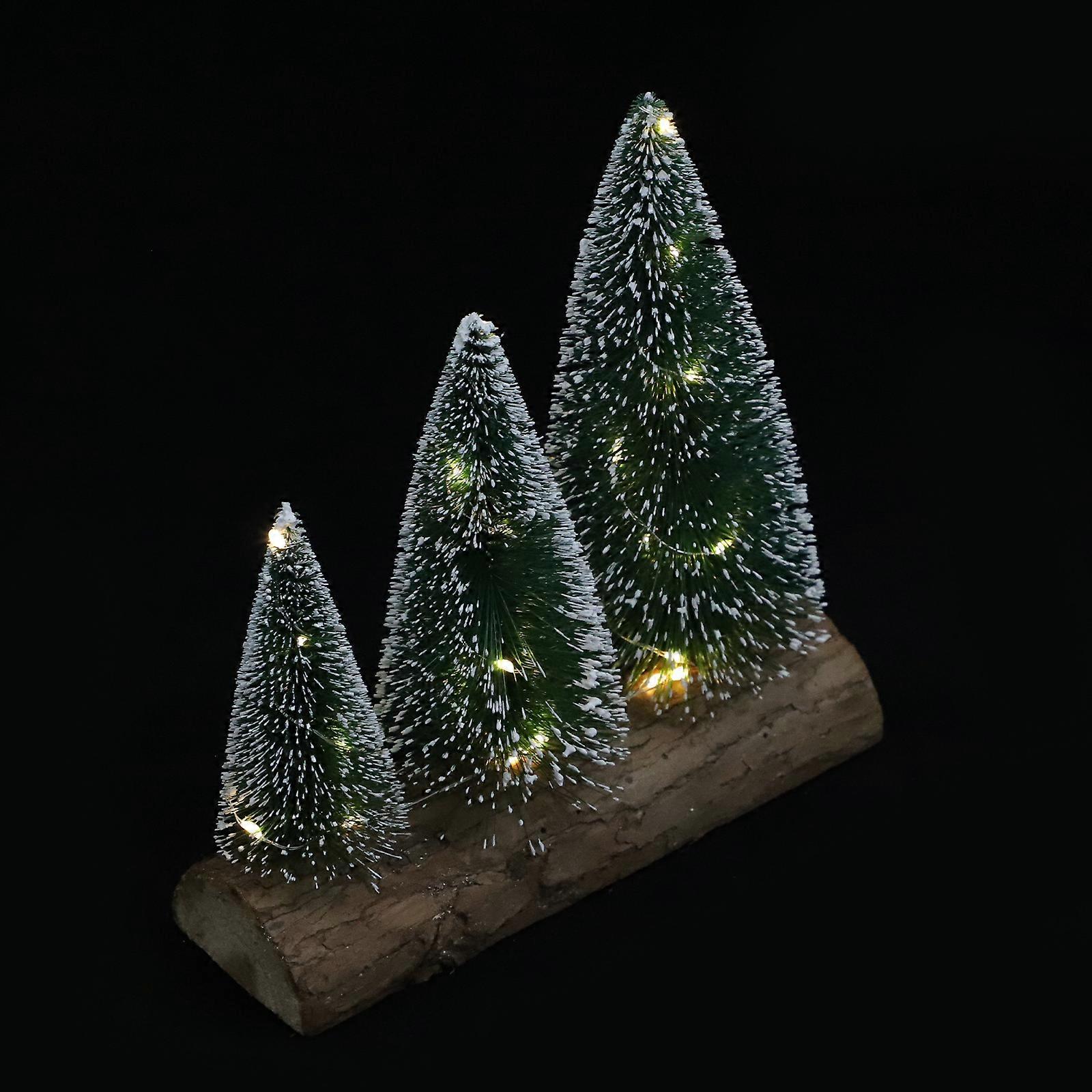 Xmas Tree Ornament for Decor 3Pcs Luminous Christmas Tree Gift