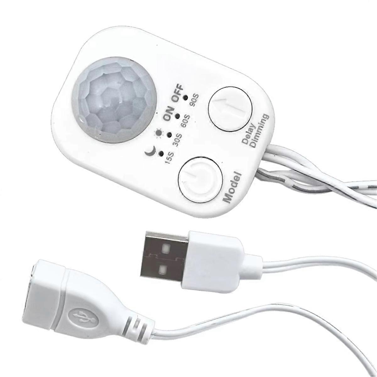 DC 5V-24V USB DC Body Infrared PIR Motion Sensor Switch USB