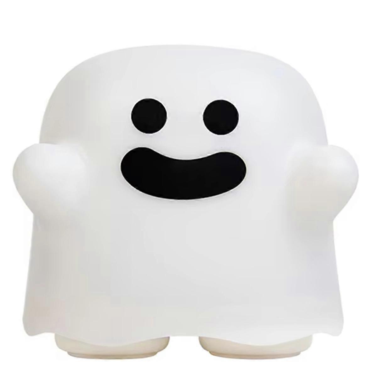 Cute Ghost LED Night Light, Touch Sensor Rechargeable Silicone Lamp A