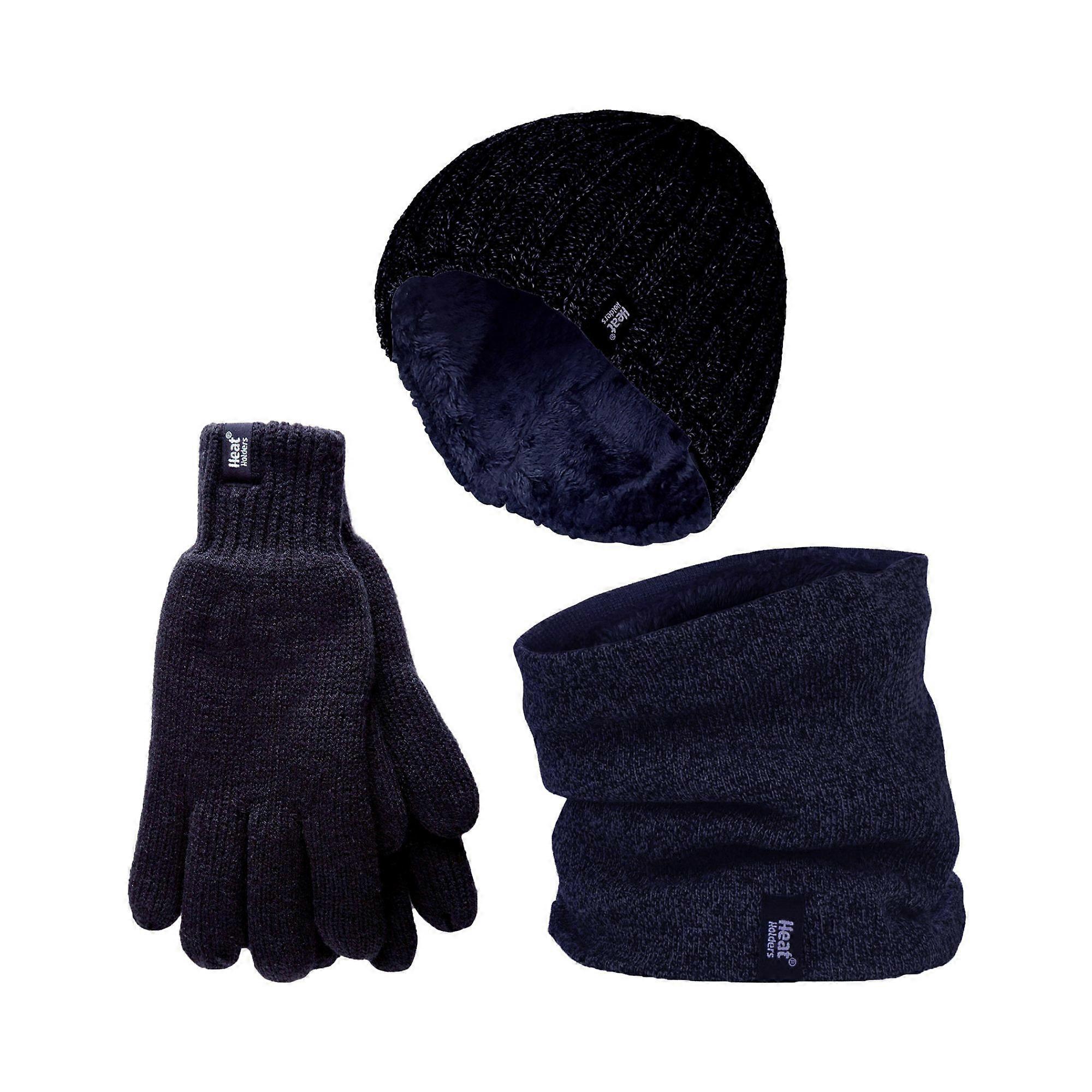 Heat Holders - Mens Hat Neckwarmer & Gloves Accessories Set