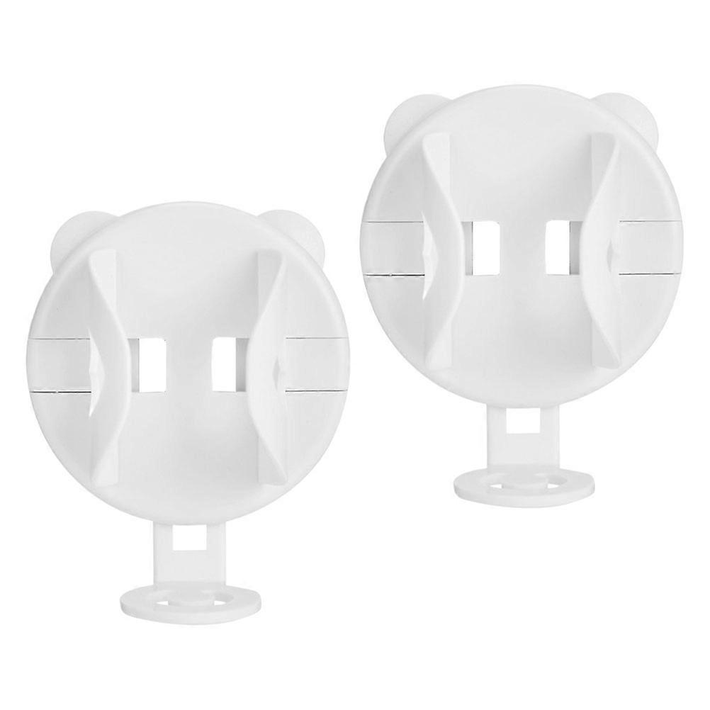 Wall-Mounted Toothbrush Storage Rack for Electric Toothbrush 4Pcs White