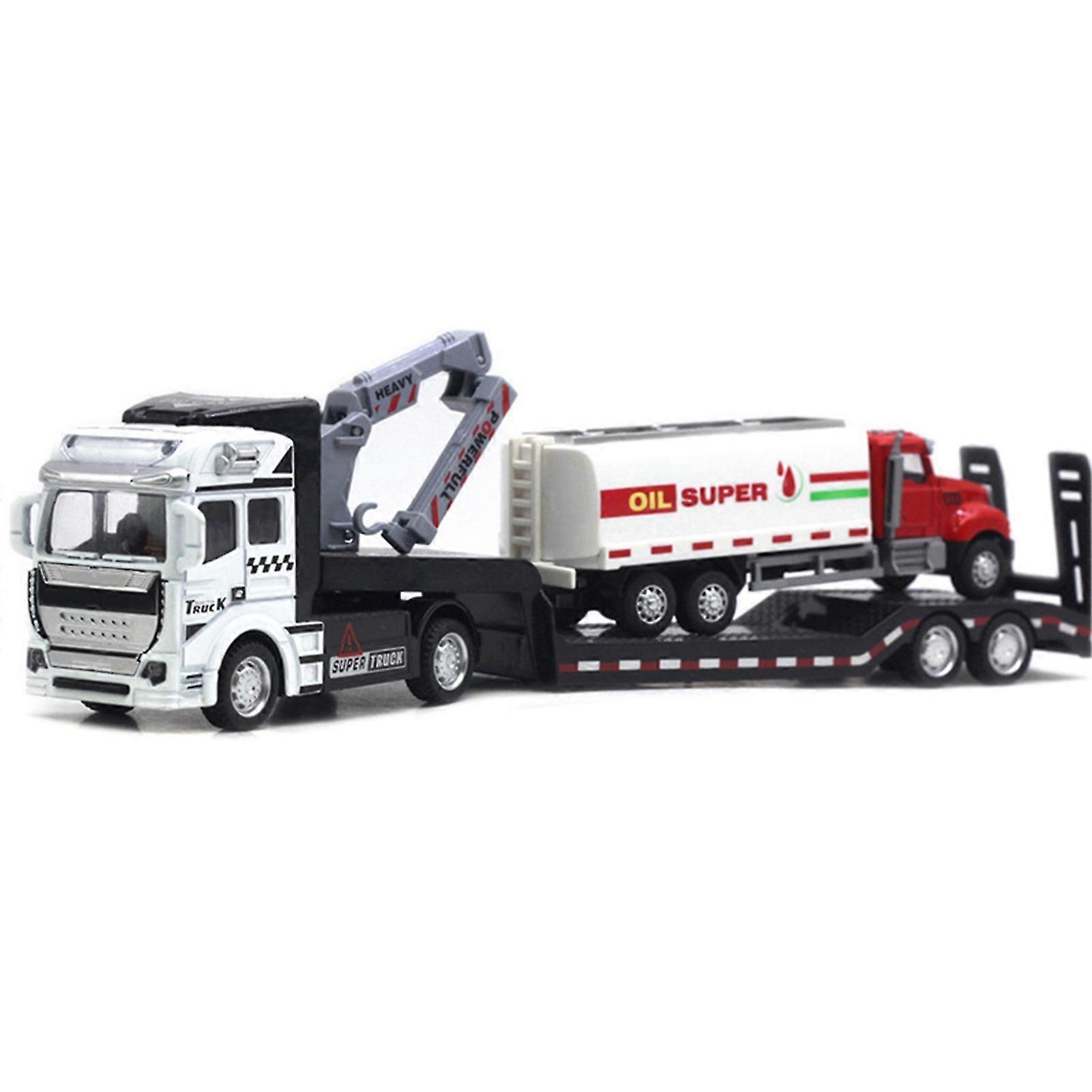 Truck Model Multiple Designs Pull-back Style 1/50 Scale Trailer Garbage Truck Sanitation Car Model for Child 26s