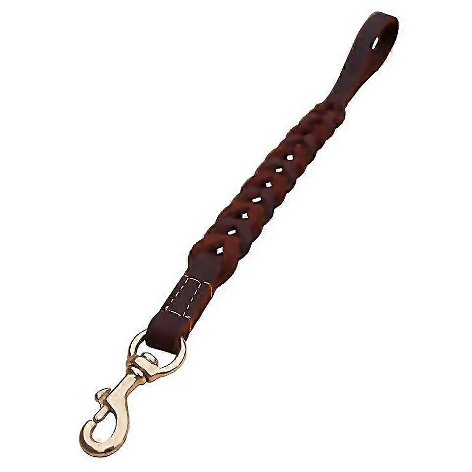 For Leather Pet Leash Short Pull Rope Dog Chain 18x50cm