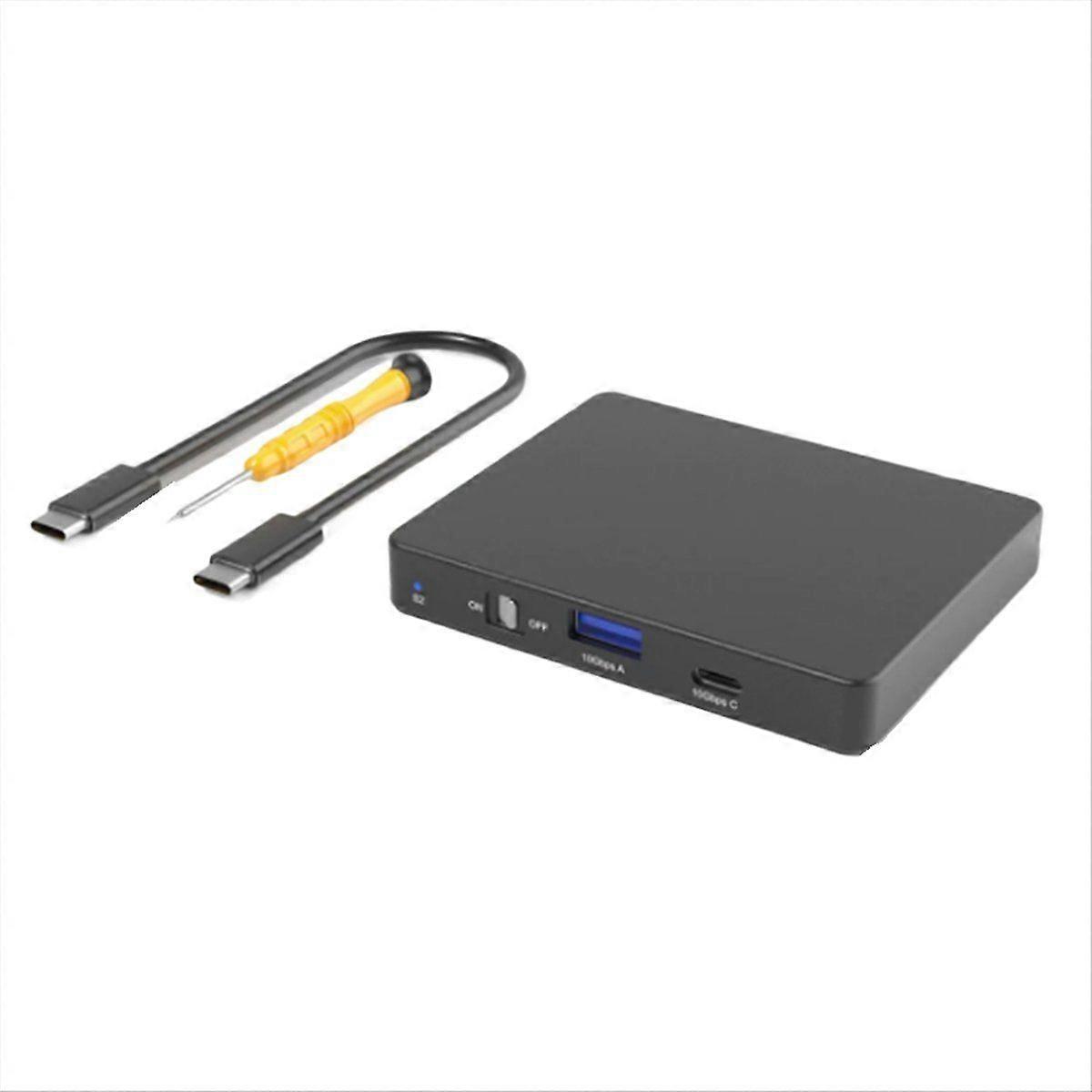 Dual M.2 NVMe SSD Enclosure USB C 10Gbps,Supports 2230/42/60/80 SSDs Up to 4TB - Dual-Bay Multi-OS Compatible