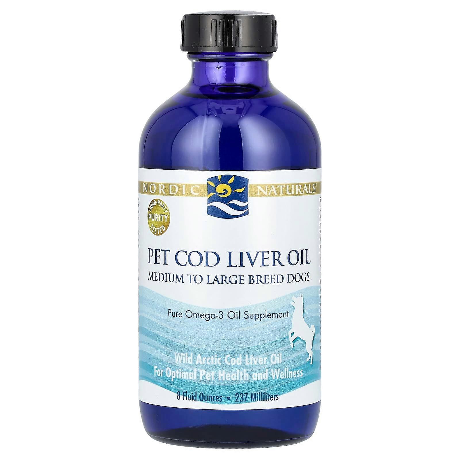 Pet Cod Liver Oil, Medium to Large Breed Dogs, 8 fl oz (237 ml)
