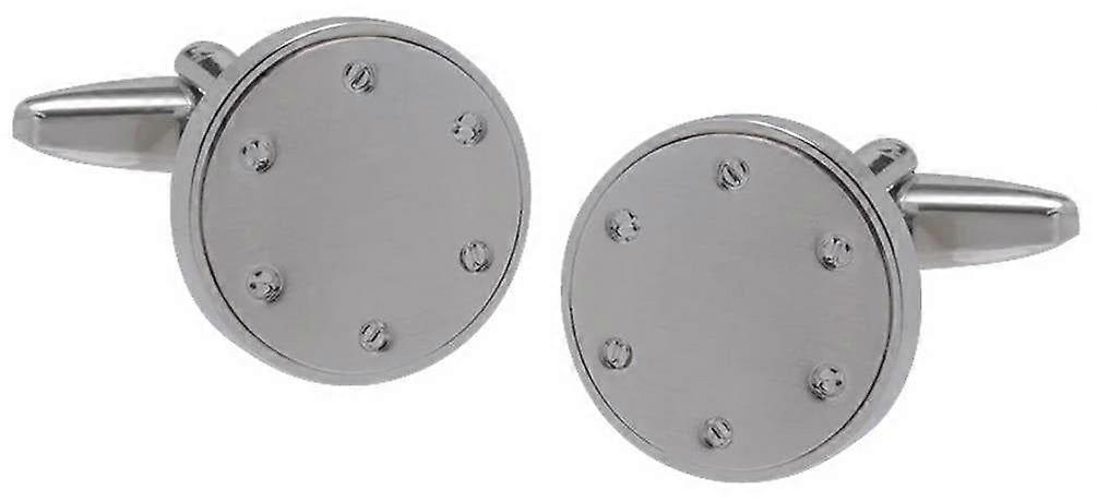 David Van Hagen Rivet Cufflinks - Silver