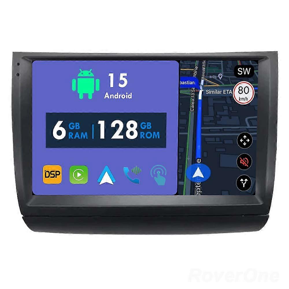 Car Radio 6G+128G CarPlay GPS Navigation Head Unit for Toyota Prius 20 2003 - 2009 Android Auto Bluetooth Stereo Touch Screen