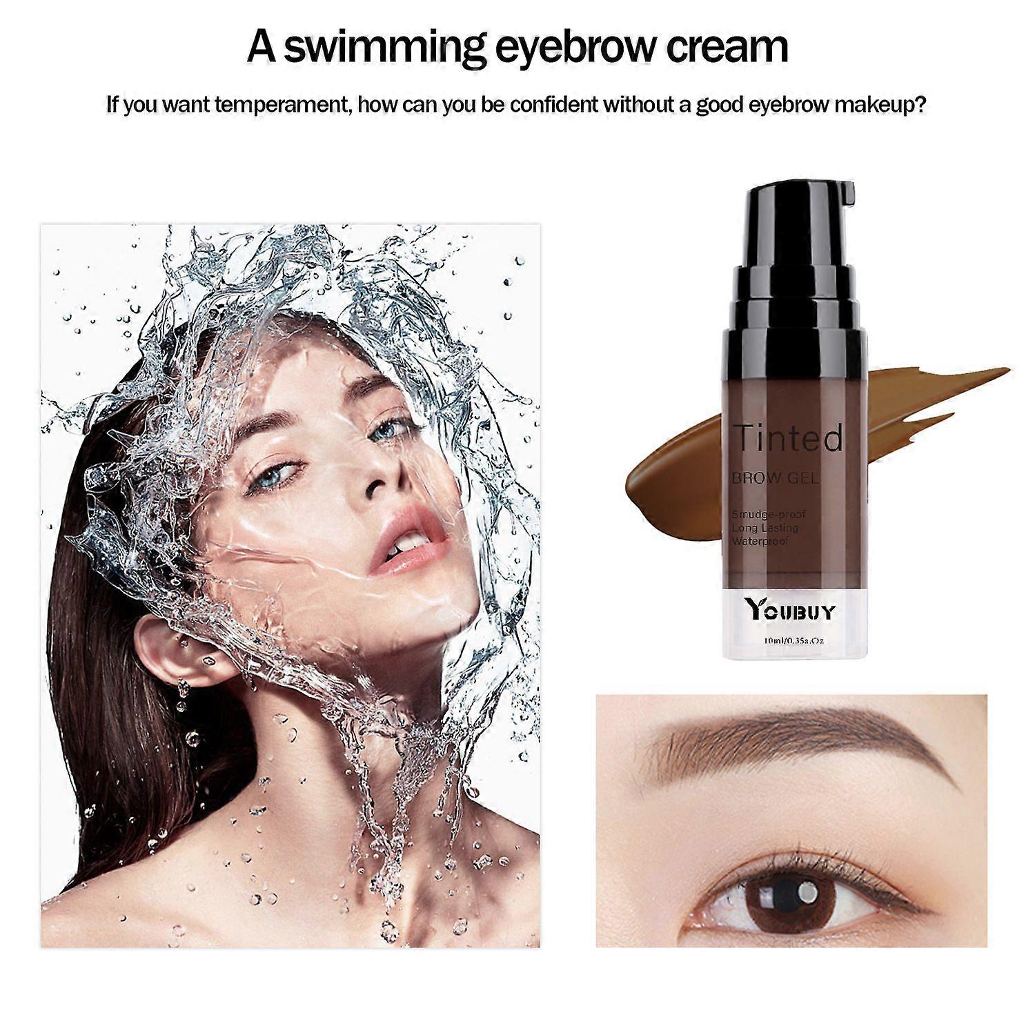 Tinted Brow Gel, Smudge-Proof Non-Fading, All-Day Wear, Easy Brow Styling, Long-Lasting Formula, Natural