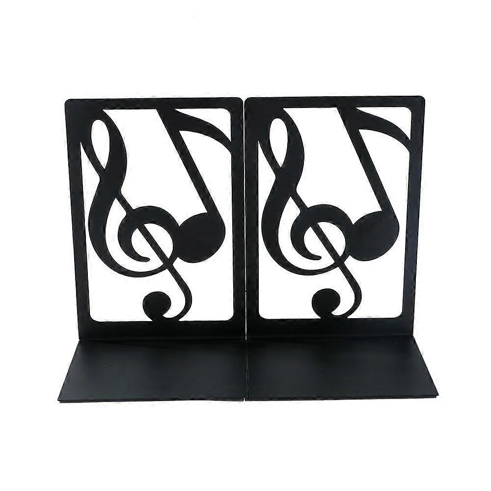 Portable Bookend Stand NonSlip Desktop Book Organizer 2Pack Black Durable Design Supports Multiple Books Home Office
