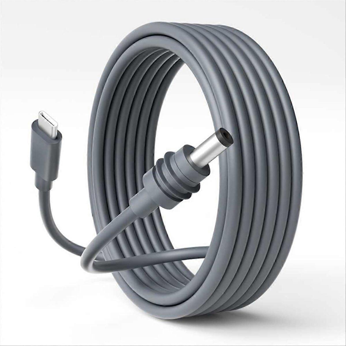 For Mini Cable 10FT Mini USB C to DC Power Cable
