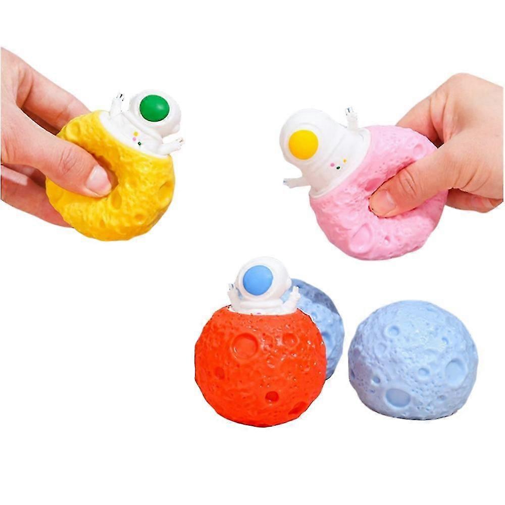 1pc減圧玩具宇宙飛行士ベントカップムーンピンチ音楽玩具クリエイティブ子供玩具大人のストレス解消スクイーズ玩具子供ギフトランダムカラー