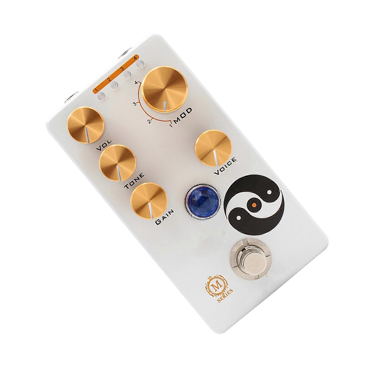 Full Metal Shell Overdrive Effect Pedal Guitar Effect Pedal Replacement Professional 4 Mode Knob Overdrive Effector Multicolor