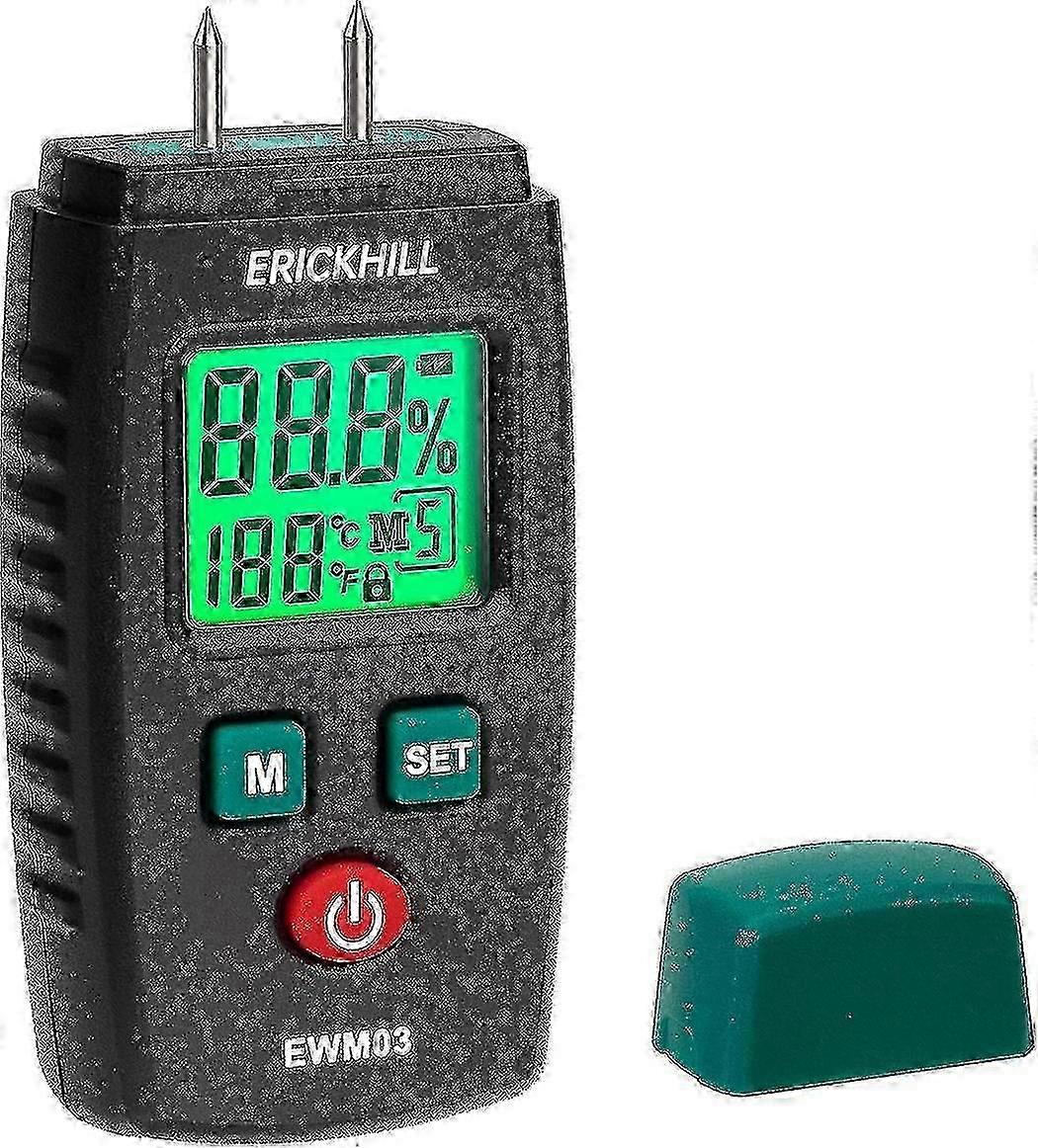 Mold Detector - Erickhill Ewm03 Pin Moisture Detector With Lcd Display, 5 Modes, Green Backlight