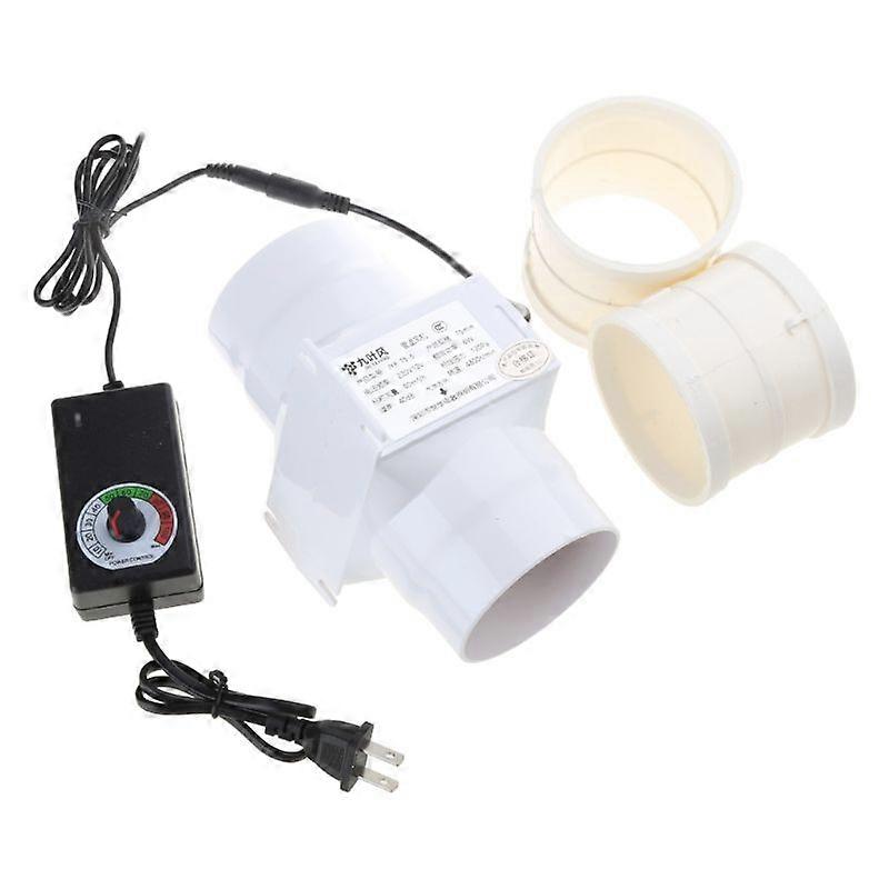 High Efficiency Inline Fan Mixed Flow Ventilation System Adjustable Speed