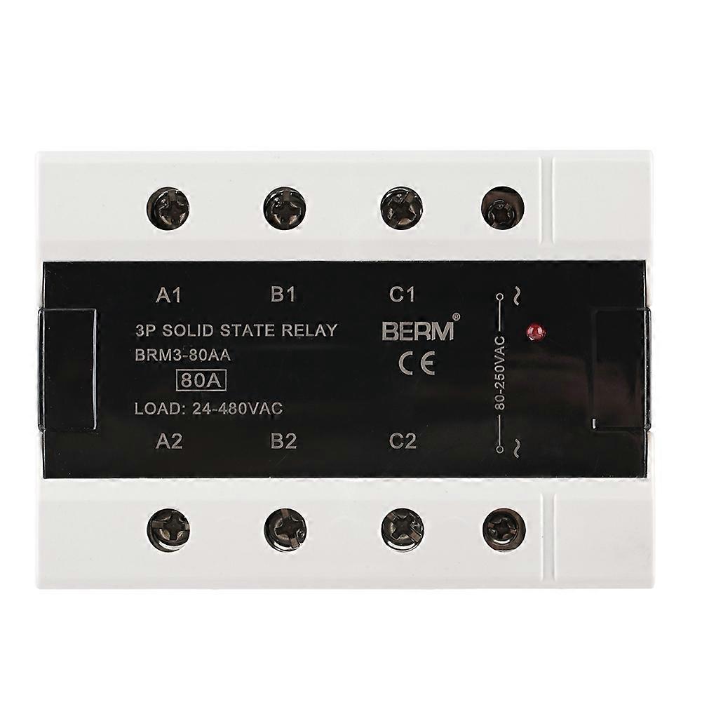 Load 24-480VAC Three Phase Solid State Relay (BRM3-80AA)