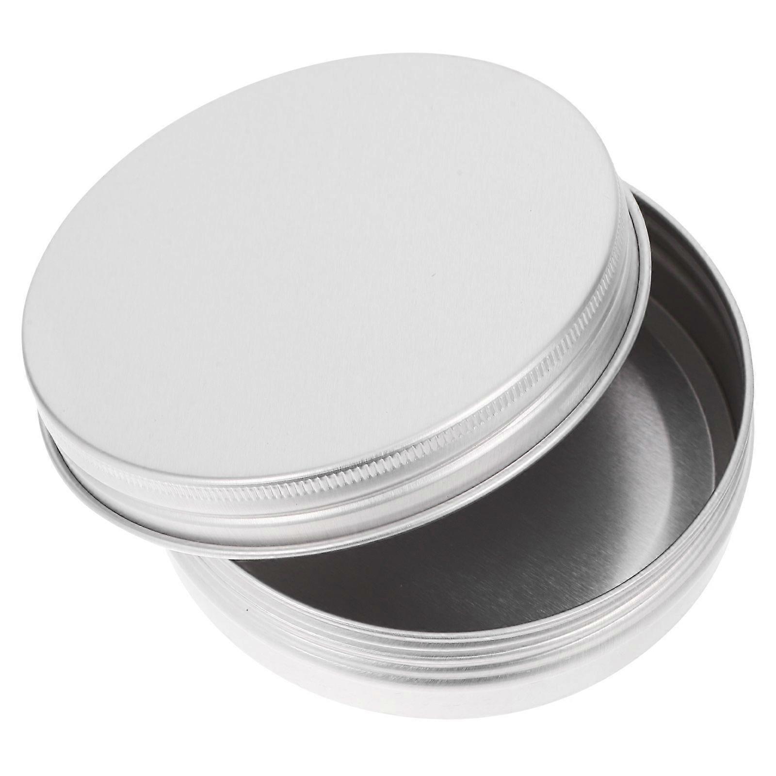 100ml Aluminium Specimen Box with Thread Travel Bottles Cosmetic Container Empty Cream Jar Pot with Lid for Makeup Pomade