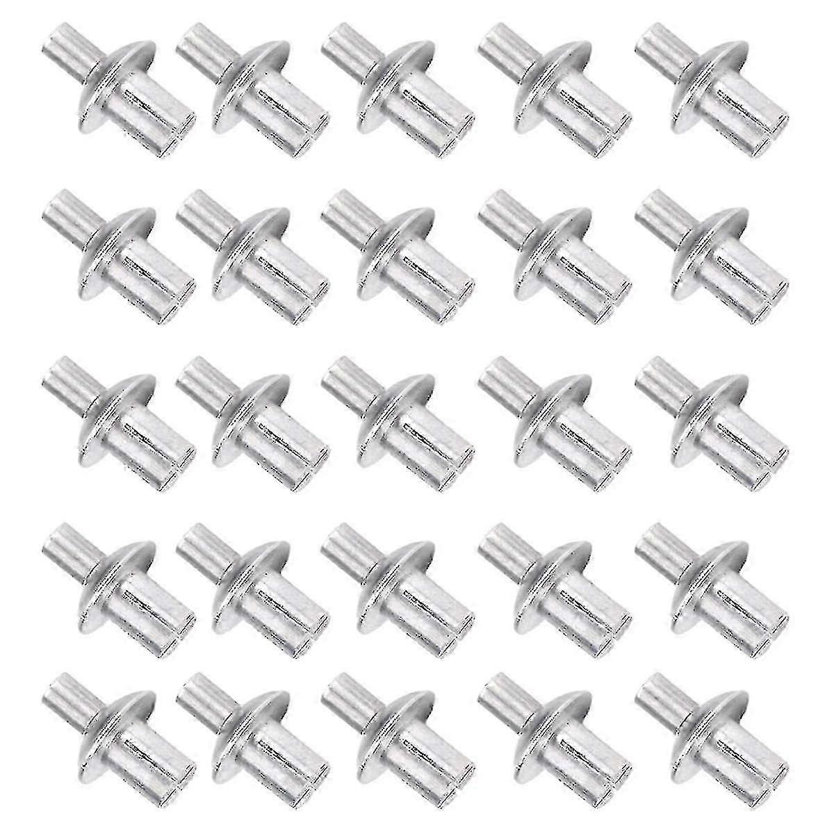 200Pc Aluminum Core Rivets - Knock Type Expansion Half Round Hammer Drive Blind Rivets B13 for Secure Fastening & DIY Projects