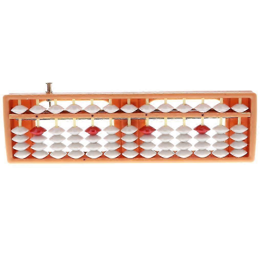 Japanese Soroban Abacus, 13 Rods 5 Beads Plastic for Arithmetic Math Learning