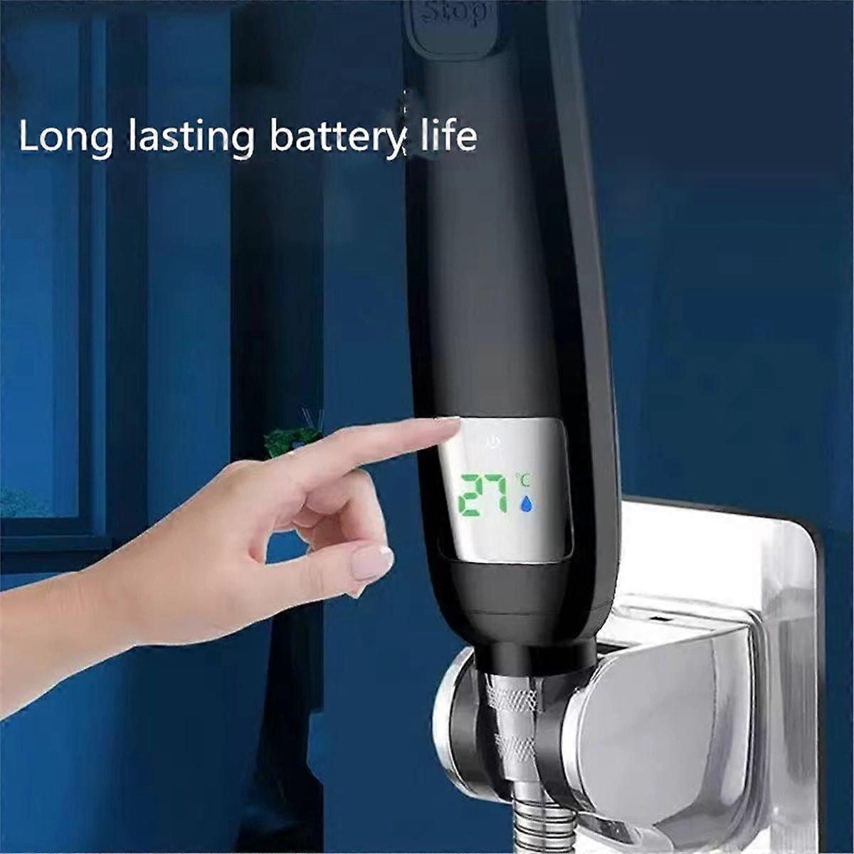 High Pressure Handheld Bathroom Shower Head Black