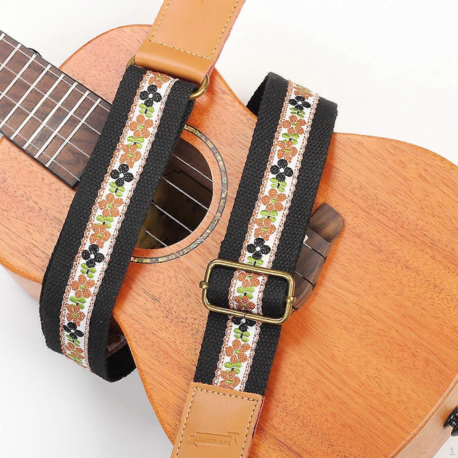 Ukulele Strap Adjustable Non Slip Portable Strong Shoulder Belt for String