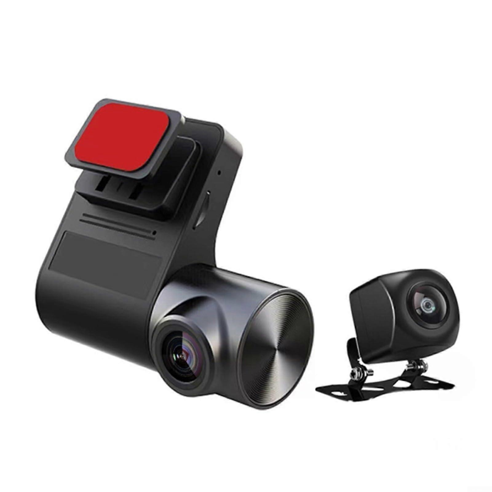 Dual Dash Cam 720P Front and Rear Car Camera with Motion Detection ADAS for Android DVR Recording System
