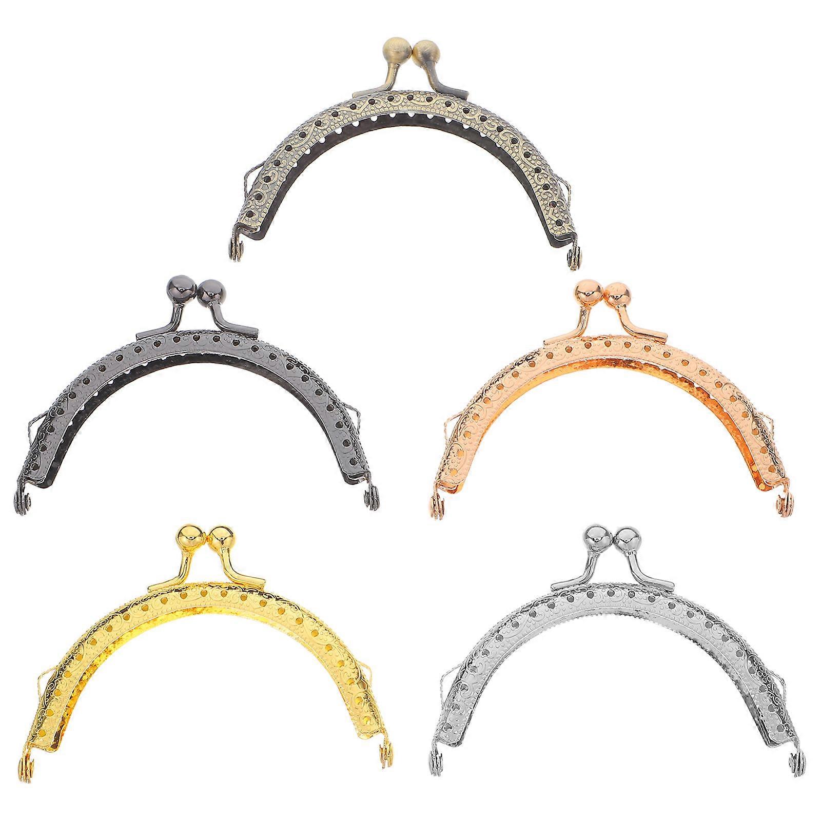 Semi-Circle Embossing Press Machine for Purse Clasp Frame 5Pcs Set