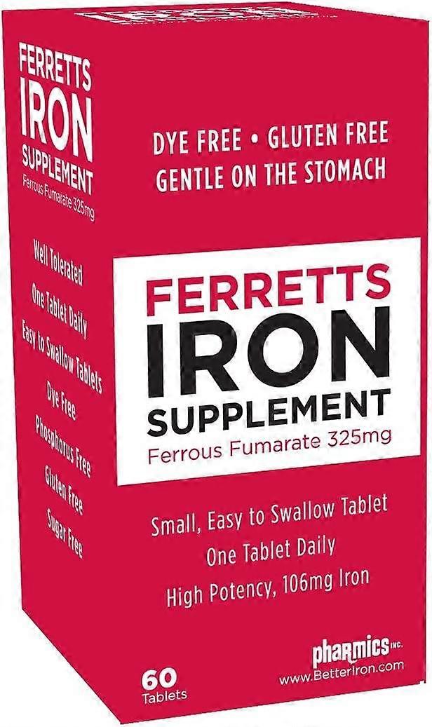 Ferretts ijzer Supplement, tabletten, 60 Ea