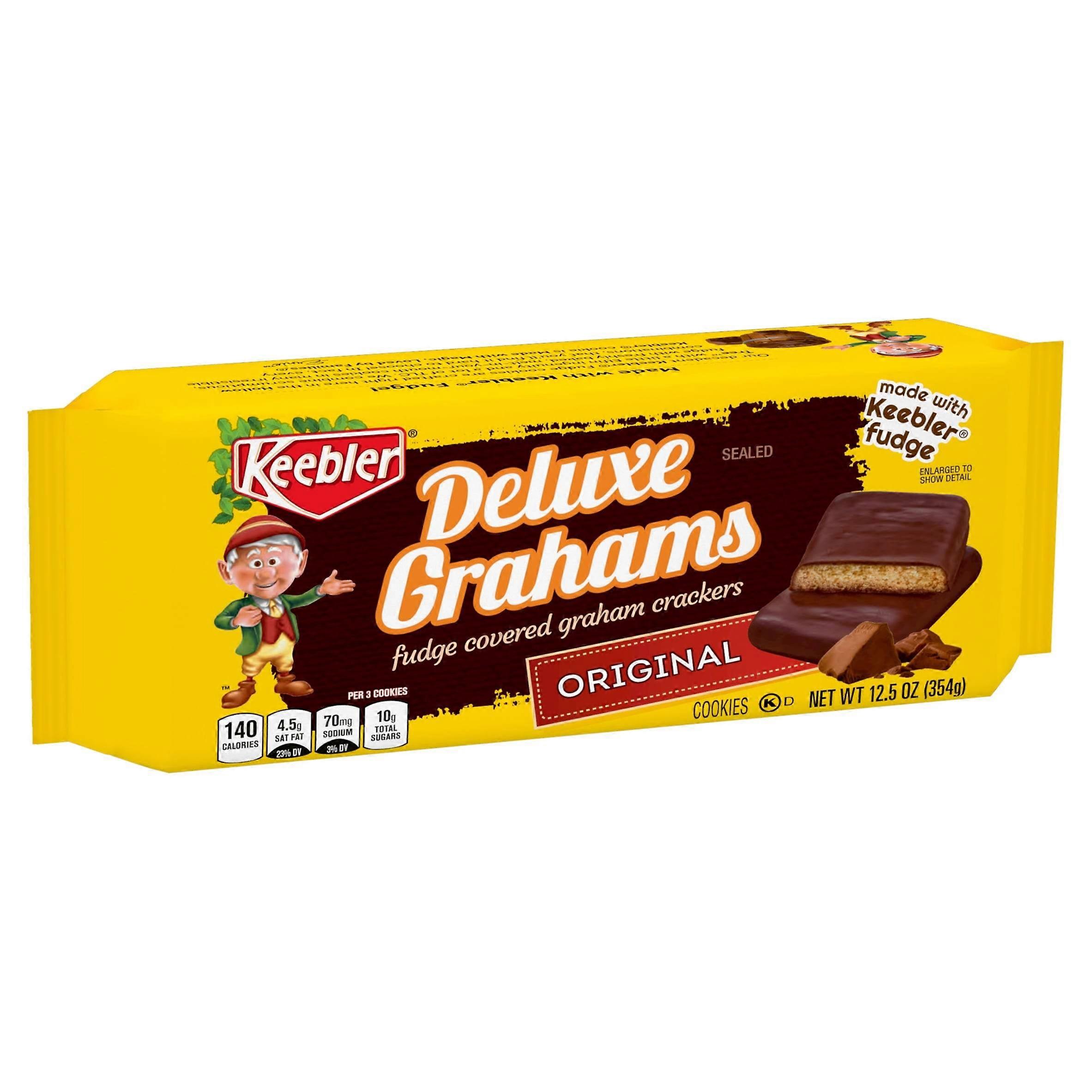 مقرمشات غراهام المغطاة بالفدج من كيبلر ، 12.5 أونصة