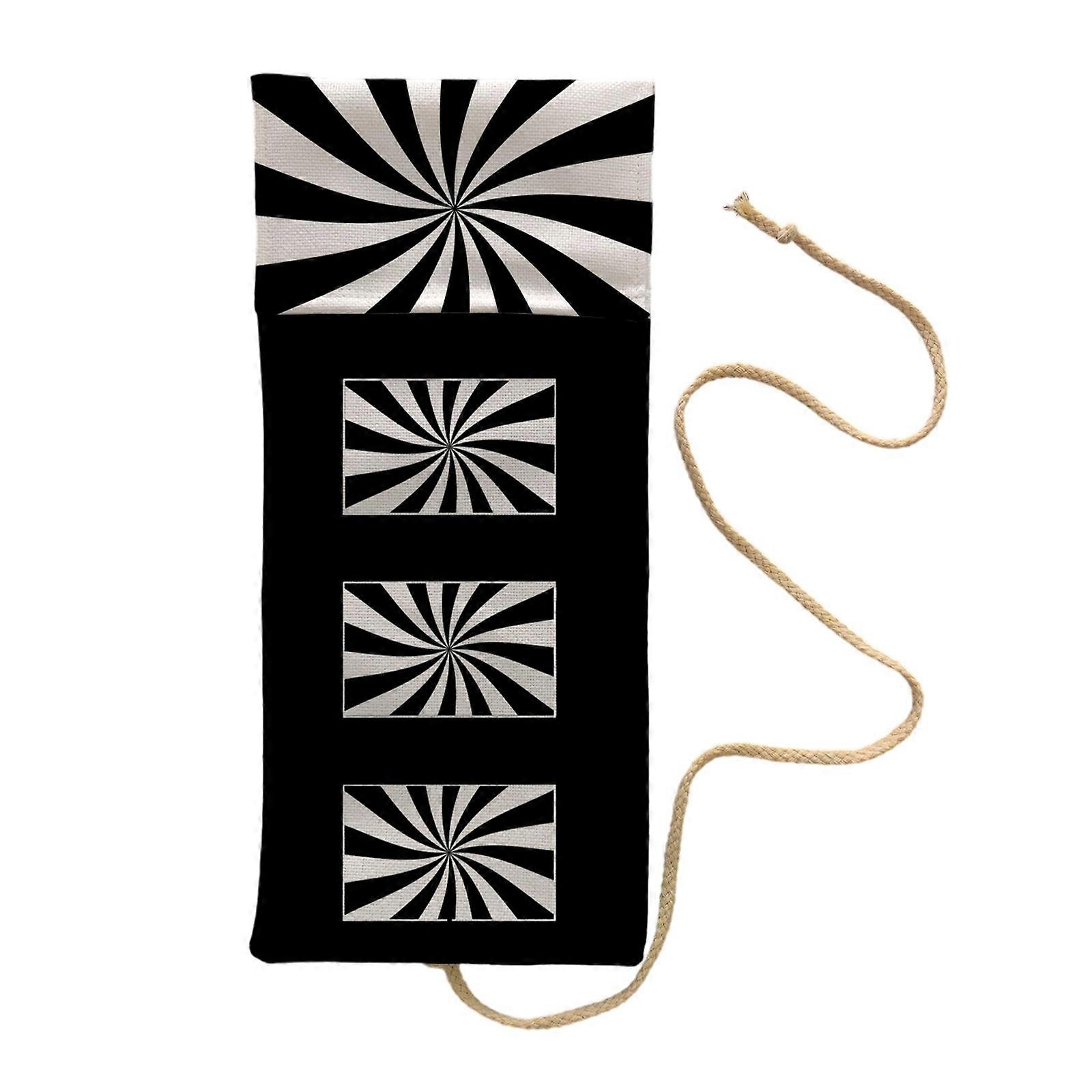 Durability Poly Linen Tarots Card Bag With Bright Artwork Washable Light weight For Divination Tool Storage Multicolor