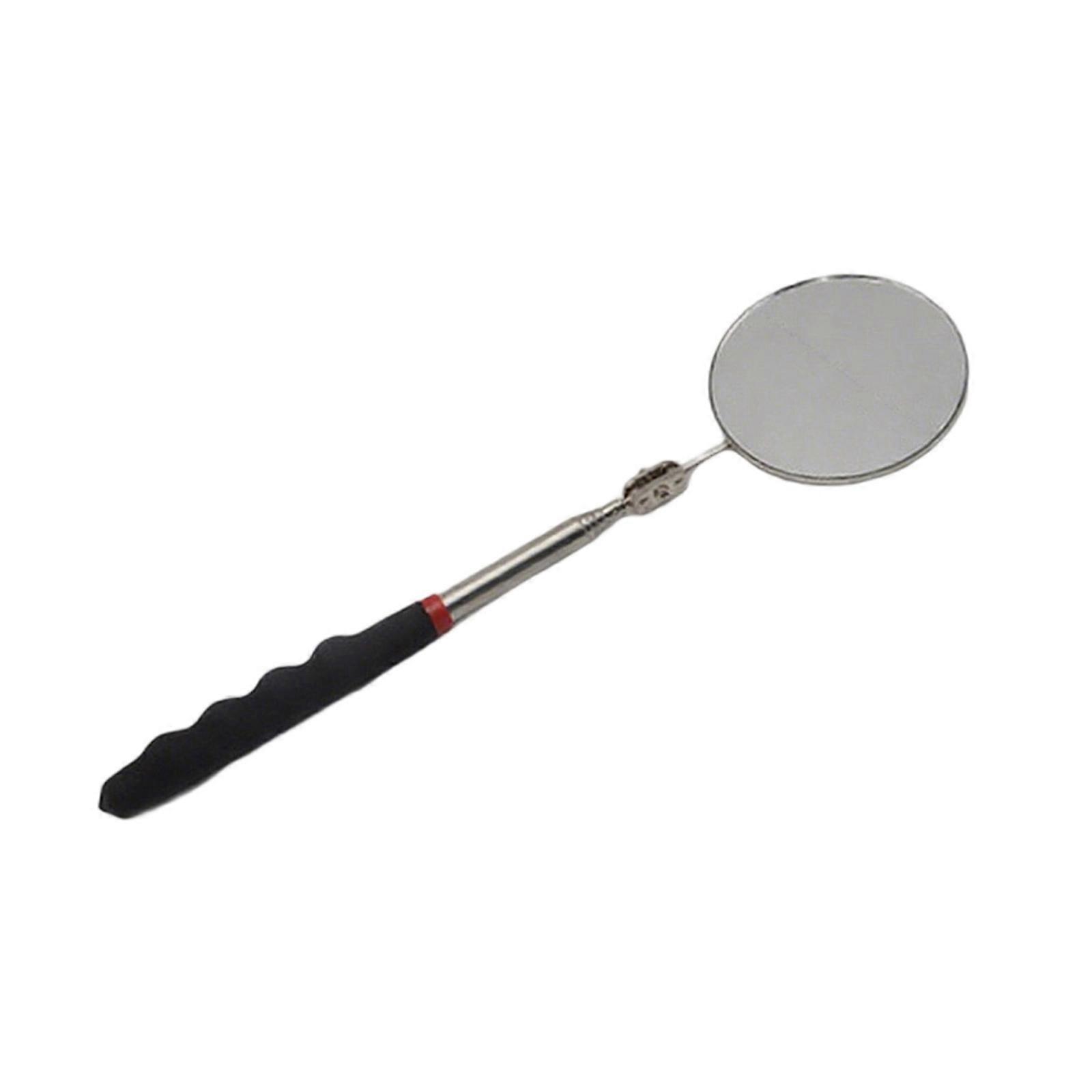 Foldable Rotating Inspection Mirror Automotive Repair Tool with Long Handle Telescopic Round Mirror 32/82mm Diameter Multicolor