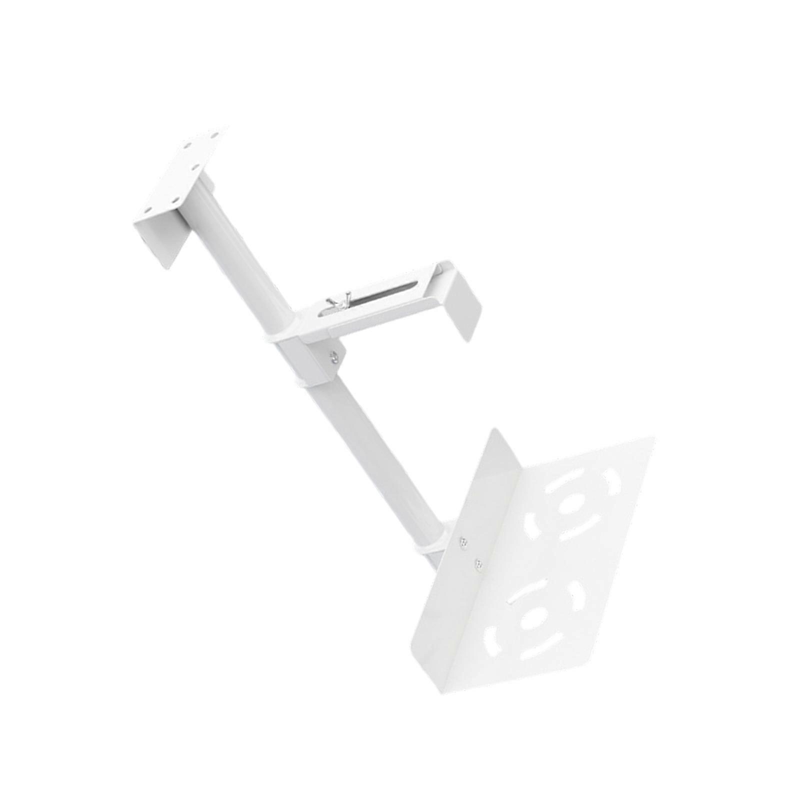 حامل حالة الكمبيوتر قابل للتعديل معدني تحت مكتب حامل وحدة المعالجة المركزية قوس للمنزل مكتب وإعدادات الألعاب يعزز مساحة الأرجل الأبيض