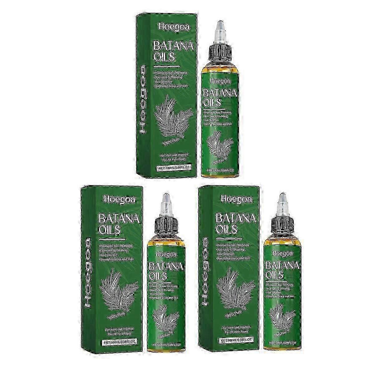 髪の成長のための100%純粋なバタナオイル自然な頭皮の処置はより太く強い髪および減少する毛のためのオイルに栄養を与える