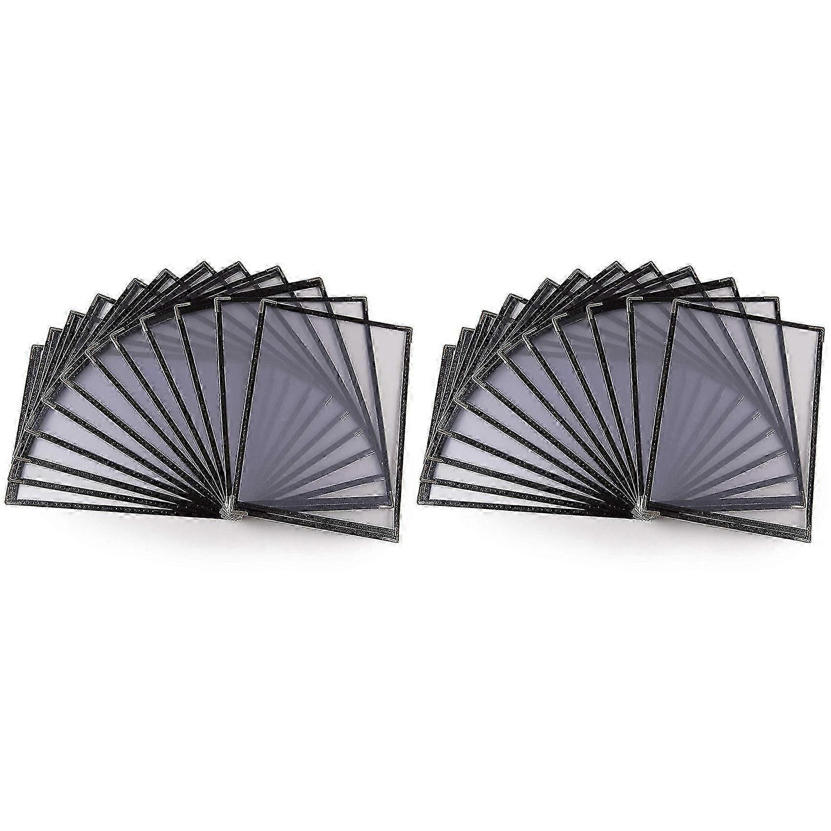 20 Pack Of Menu Covers - Single Page, 2 View, Fits 8.5 X 11 Inch Paper - Restaurant Menu Coversf