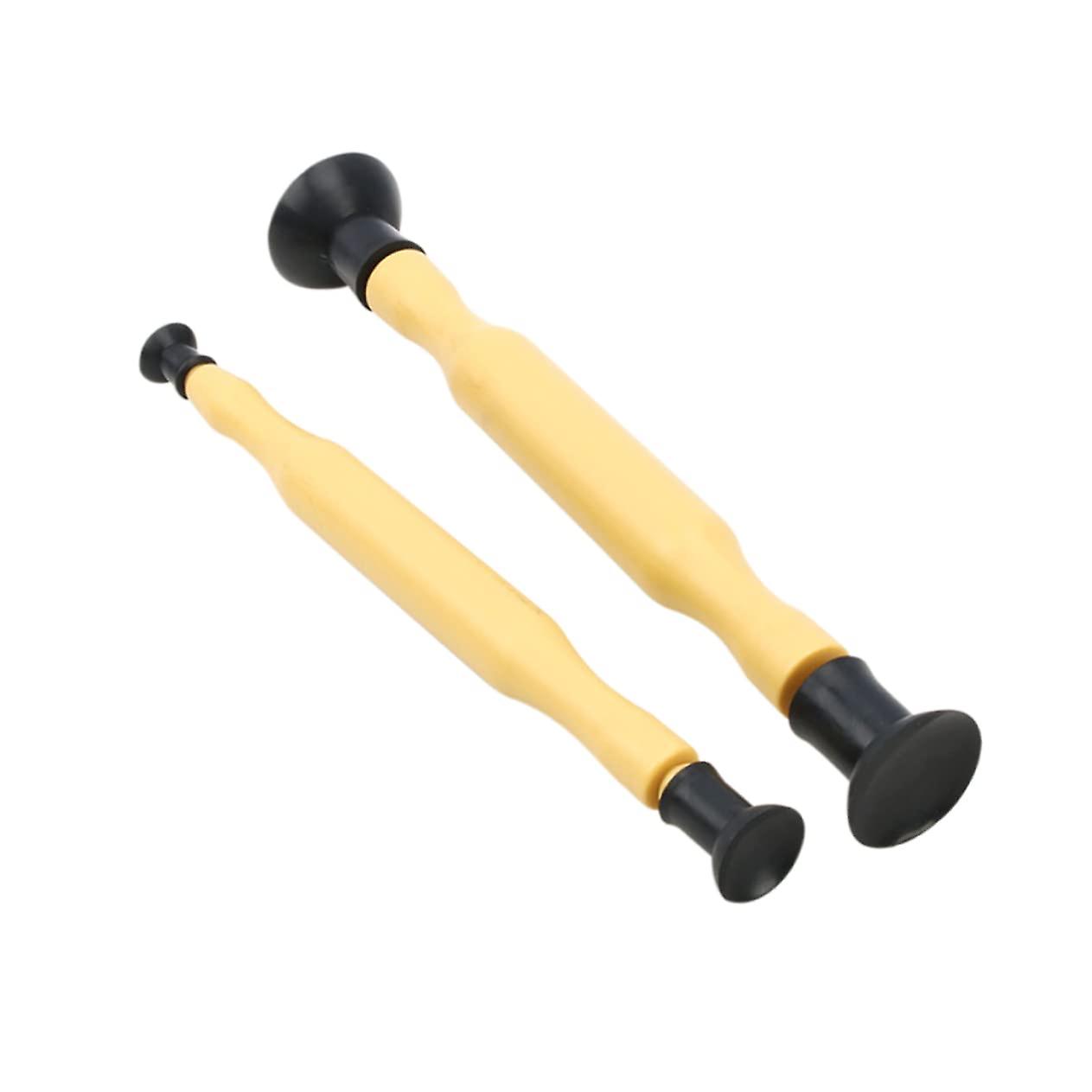 2 Pack Valve Grinding Rod Pneumatic Car Engine  Tool with ABS Rubber Handle