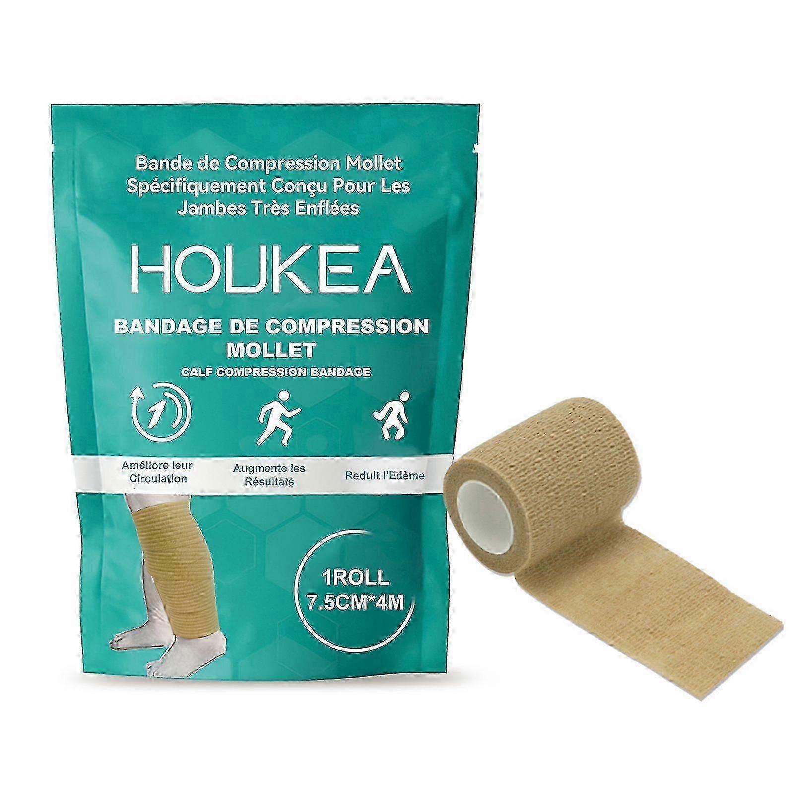 Adjustable Lymphedema Calf Compression Wraps for Swelling Edema Lipedema Circulation Heaviness Pain Easy to Put On Breathable