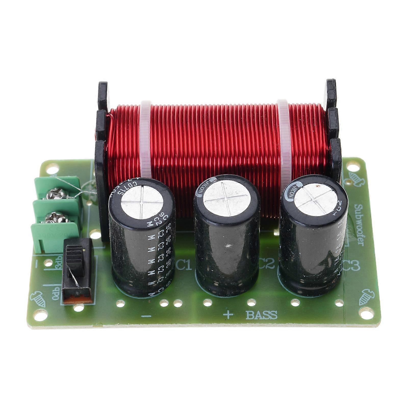 WEAH-85 Sound Crossover Filter for Subwoofers, 4-8Ohm Subwoofers Board Speaker Divider Board with 200W Large Capacity Multicolor