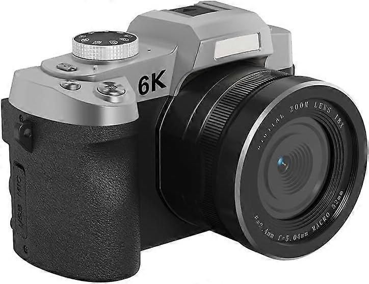 6K Digital Camera, 84MP UHD WiFi Camera with 18x Optical Zoom 3 Inch 180 Flip Screen and Flash